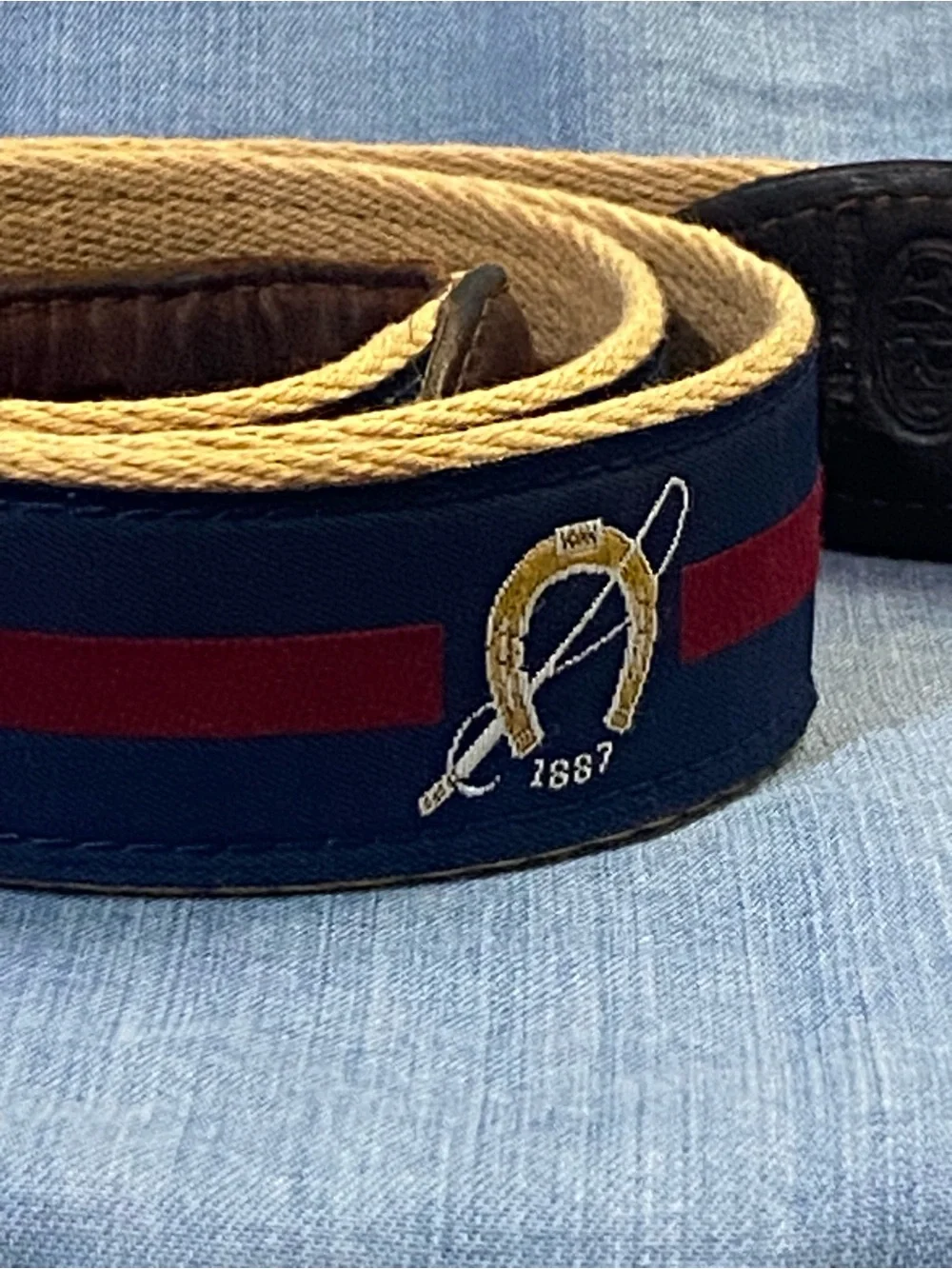 Vintage YRI Myopia Hunt Club Belt Size 40